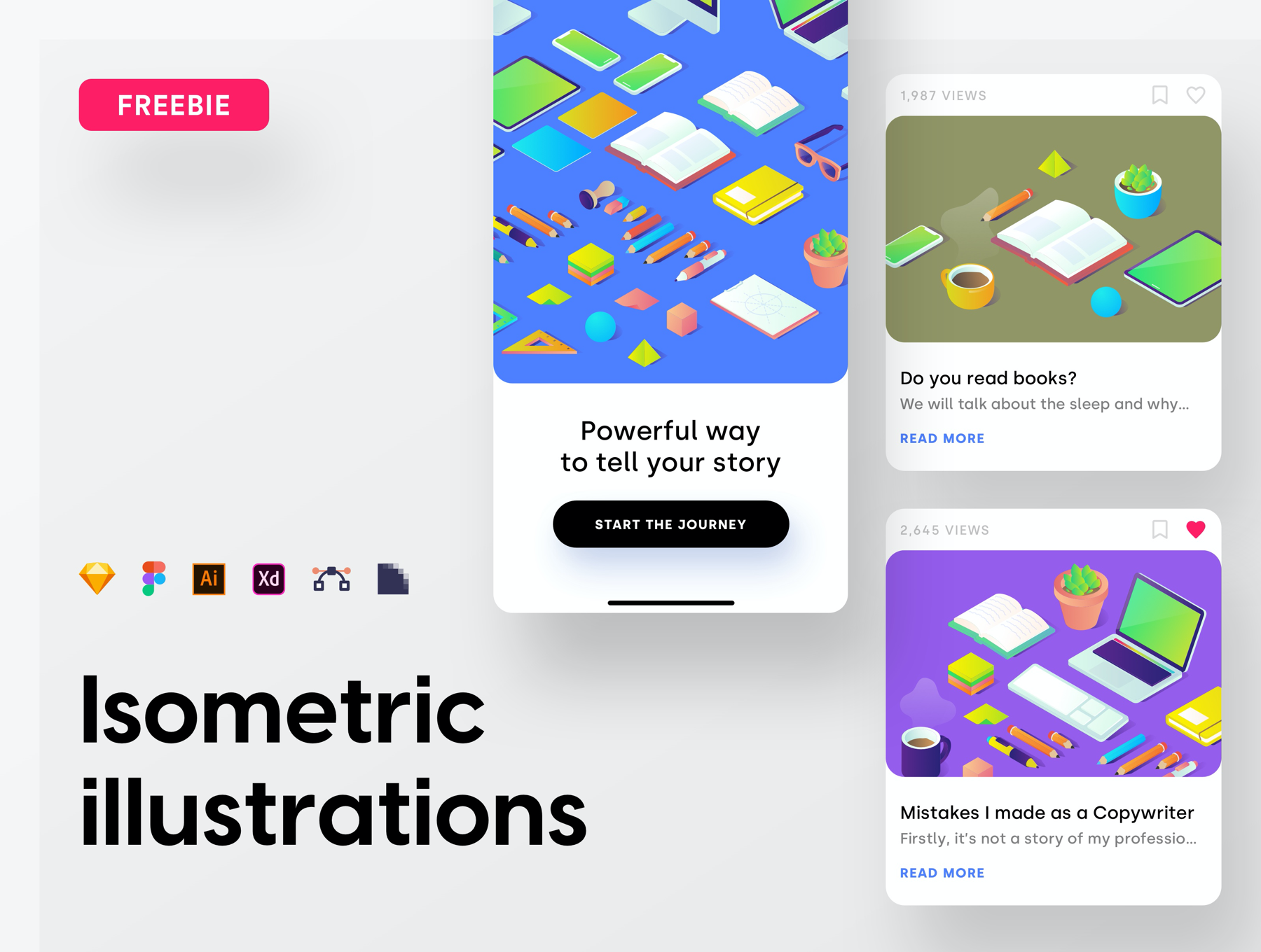 isometric illustrations free download