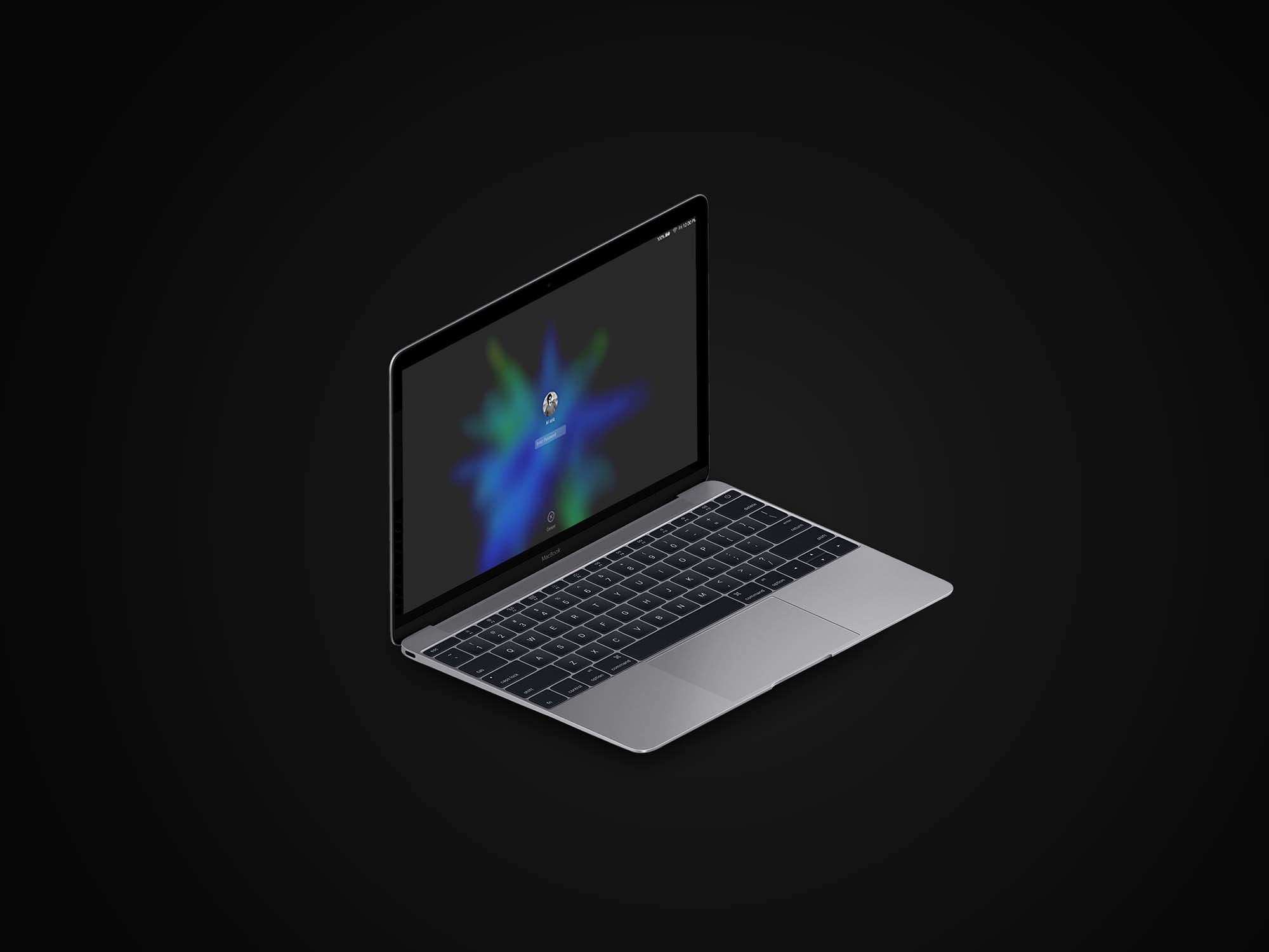 Free Isometric Macbook Ipad Mockup Psd Download Fimga Resource