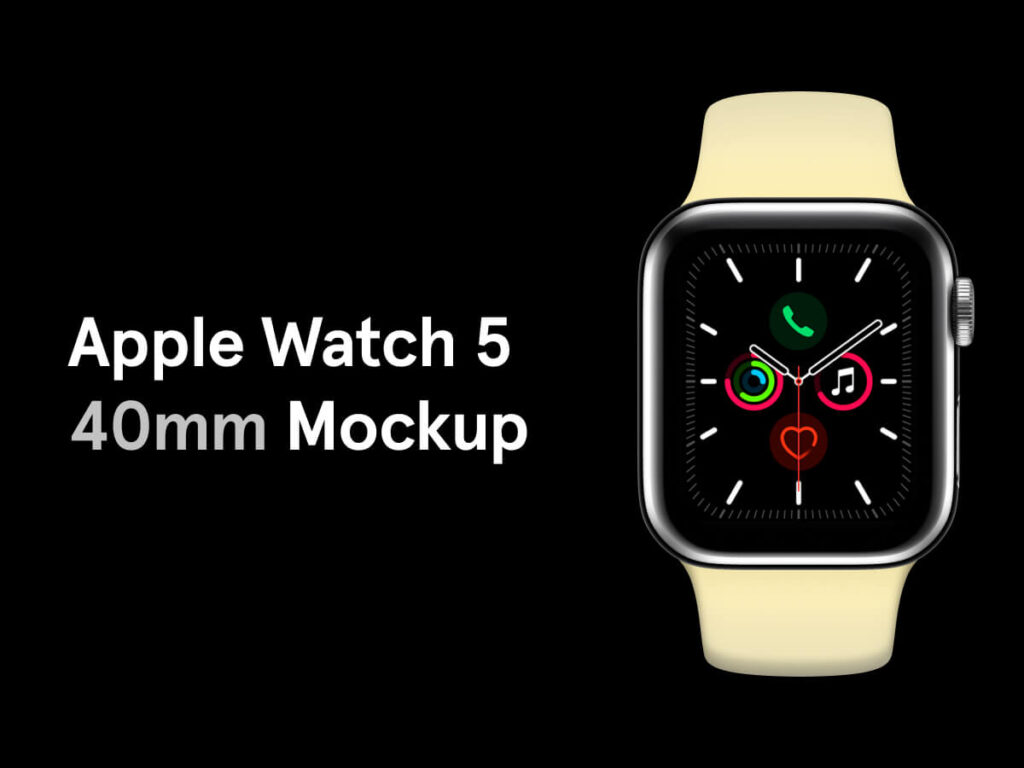 Apple Watch 5 40mm Mockup - Download Fimga Resource