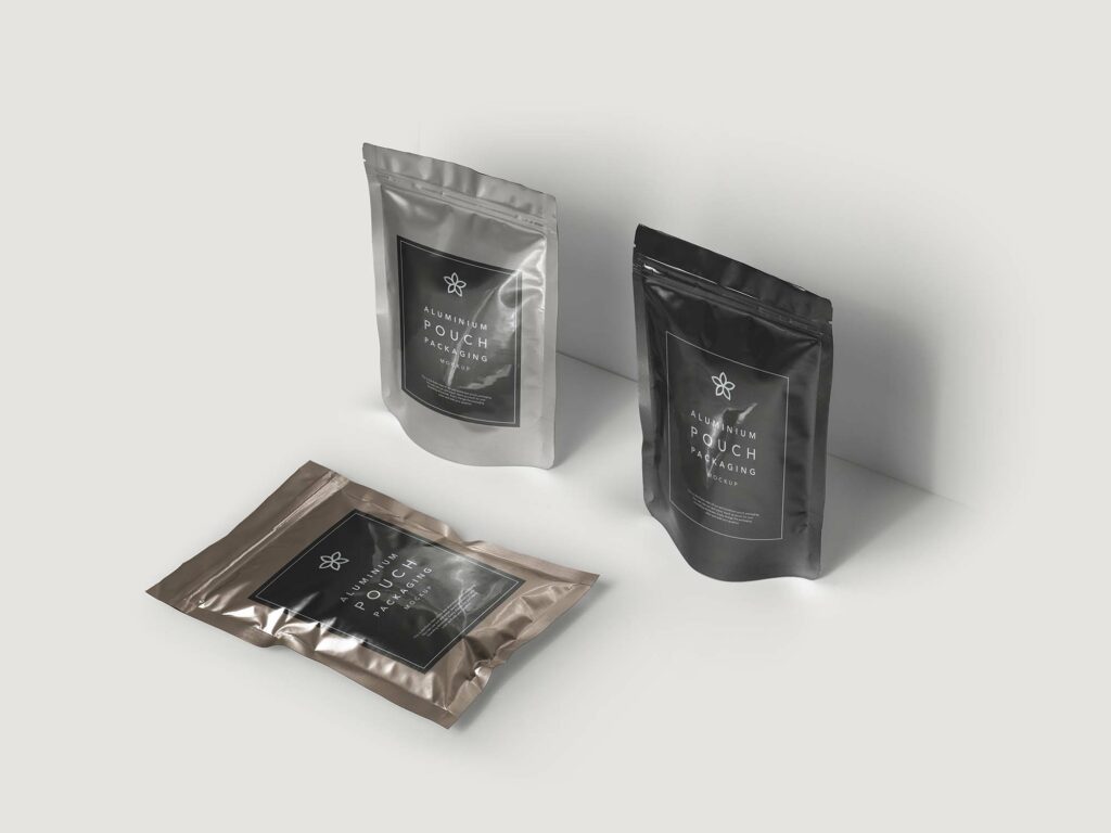 Free Metal Foil Packaging Mockup (PSD) - Download Fimga Resource